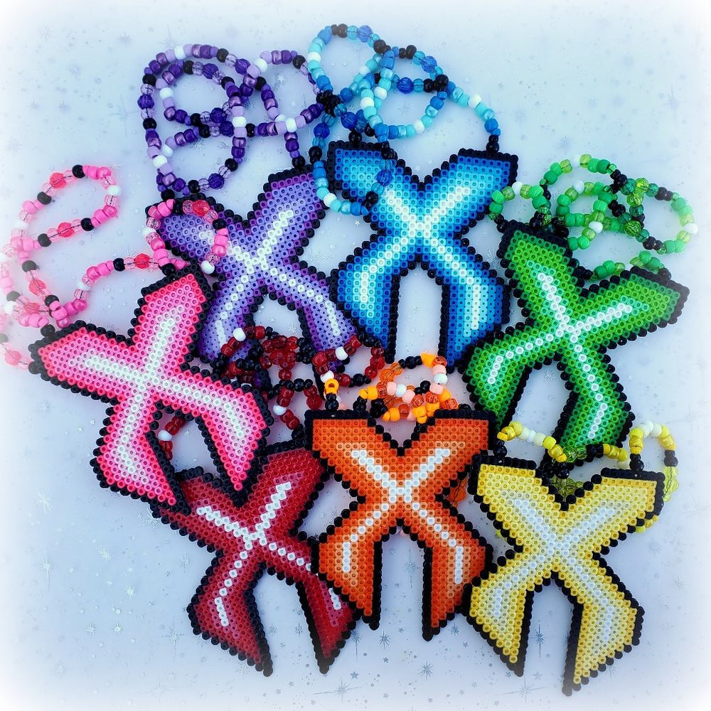 Excision X Perler Bead Kandi Necklace